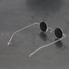 Rigards sterling silver high-level handmade glasses, ultra-thin frame, delicate work, RG1098AG series collection, RG-RG1098AG-CYWLKSHP, sterling silver textured frame, dark gray lens